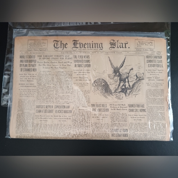 The Evening Star - Washington D.C. June 20, 1928 Original Newspaper - Picture 12 of 13